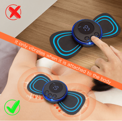 Say Goodbye to Neck Pain with the EMS Butterfly Neck Rechargeable Massager! - ENLIVE