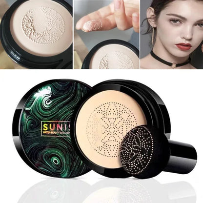 20g SUNISA CC Cream Mushroom Head Air Cushion For Face Moisturizing Foundation Air-permeable Natural Brightening Makeup Tool - ENLIVE