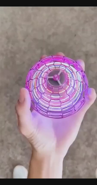 360 Rotating Hover Mini Drone LED Flying Orb Ball Toy!