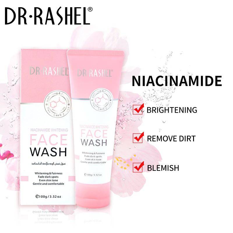 DR RASHEL Niacinamide Whitening Fade Dark Spots Face Wash 100g - ENLIVE