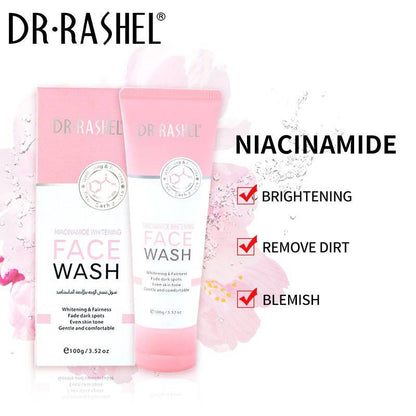 DR RASHEL Niacinamide Whitening Fade Dark Spots Face Wash 100g - ENLIVE