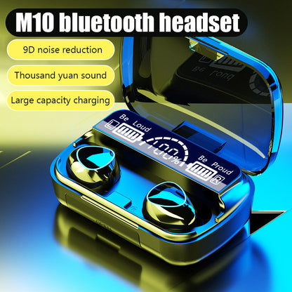 New LED Display TWS M10 Earbuds Wireless Bluetooth Touch Headphones In-Ear Sports Waterproof Bluetooth 5.1 Earbuds For Mobile Phones - ENLIVE