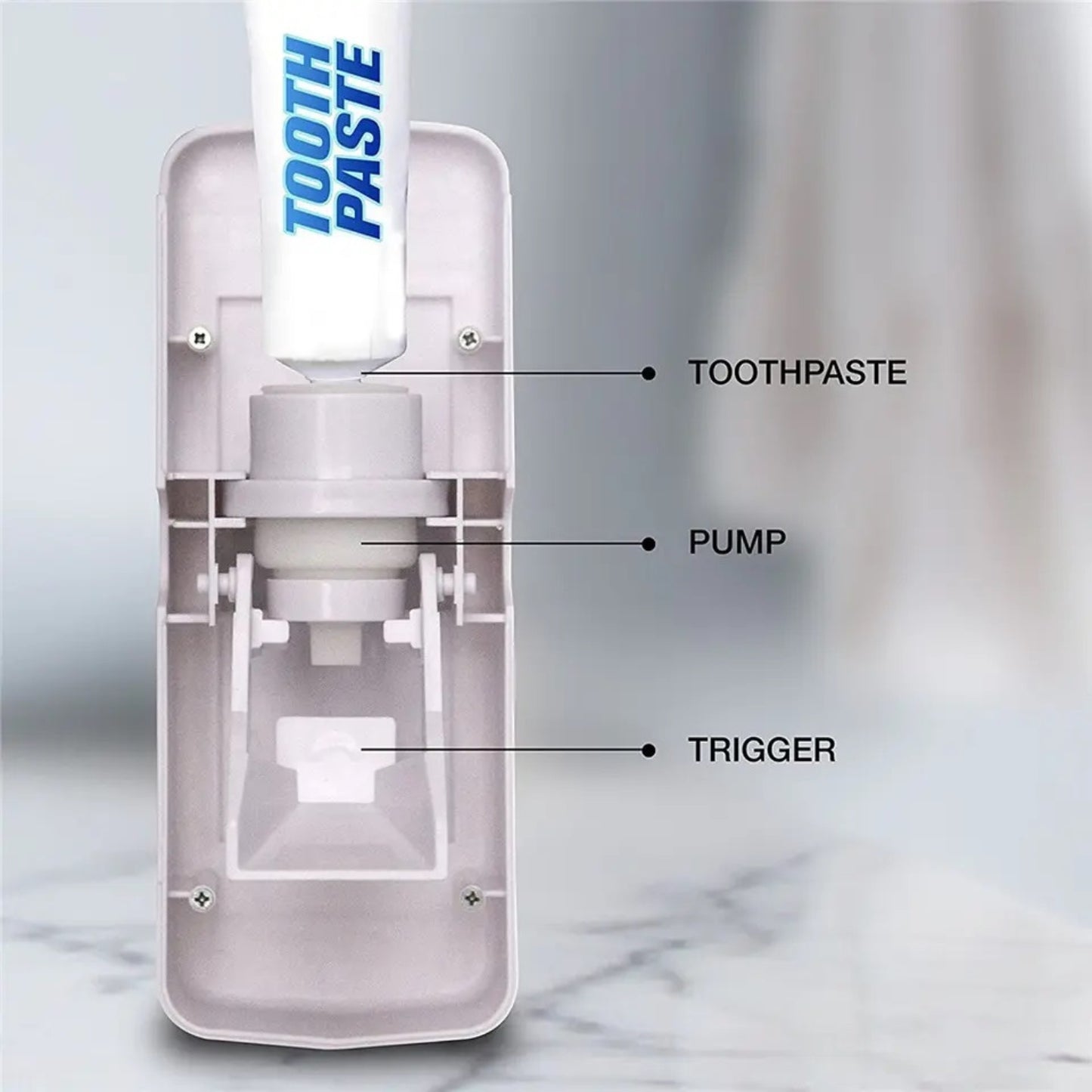 Keep Your Bathroom Organized with this Toothpaste Dispenser and Toothbrush Holder Set - ENLIVE