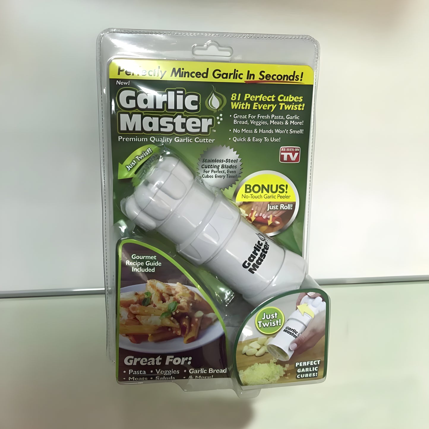 Garlic Master/Garlic Cutter/Garlic Chopper With A Twist