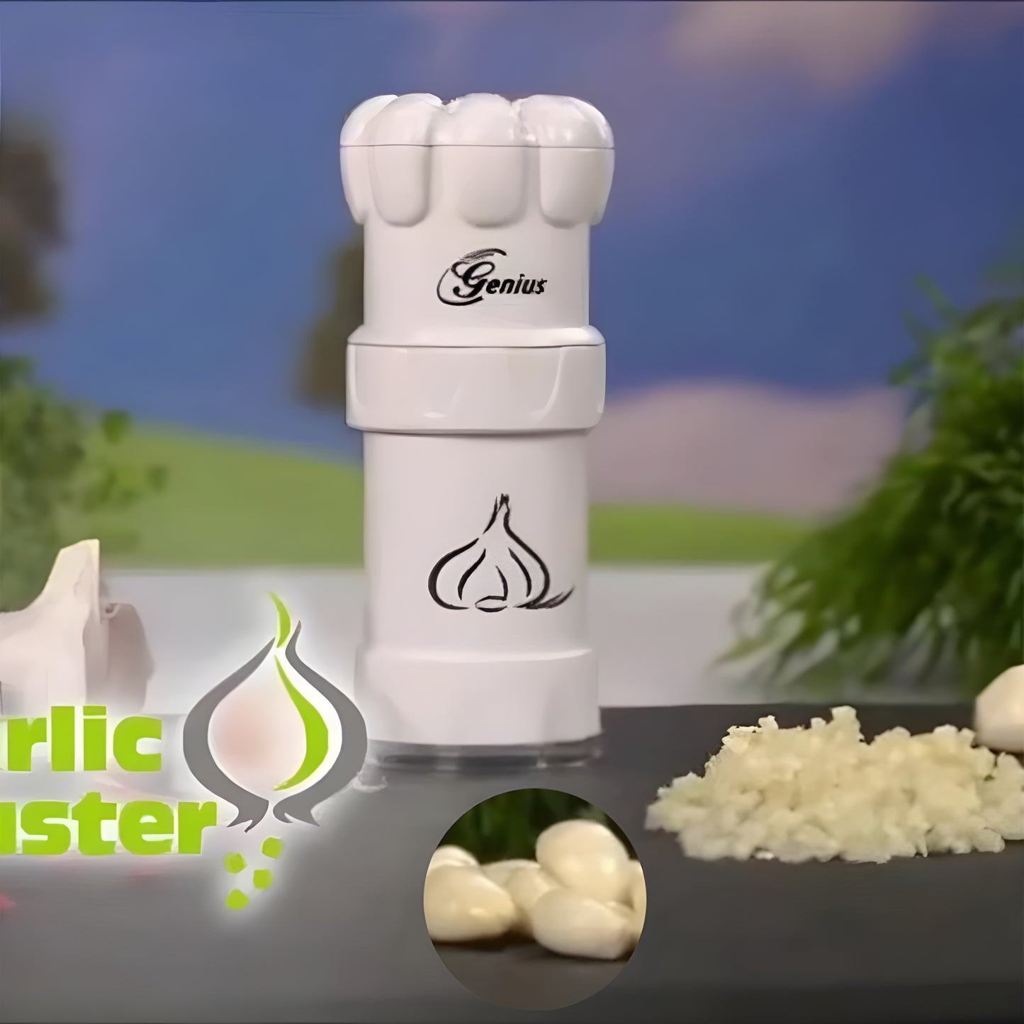 Garlic Master/Garlic Cutter/Garlic Chopper With A Twist