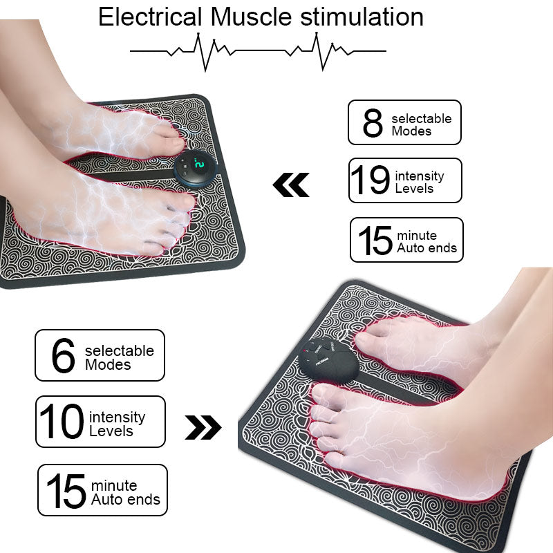 EMS Foot Massager Mat Massageador Pes Muscular Electric EMS Health Care Relaxation Terapia Fisica Massage Salud - ENLIVE