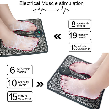 EMS Foot Massager Mat Massageador Pes Muscular Electric EMS Health Care Relaxation Terapia Fisica Massage Salud - ENLIVE