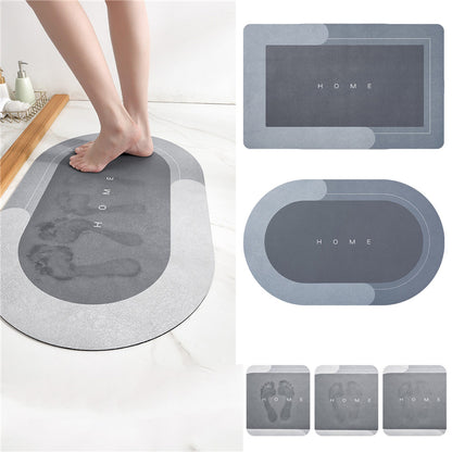 Magic Super Absorbent Bath Mat Quick Drying Bathroom Rug Nonslip - ENLIVE