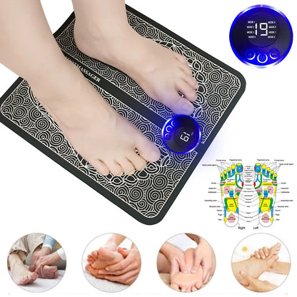 EMS Foot Massager Mat Massageador Pes Muscular Electric EMS Health Care Relaxation Terapia Fisica Massage Salud - ENLIVE