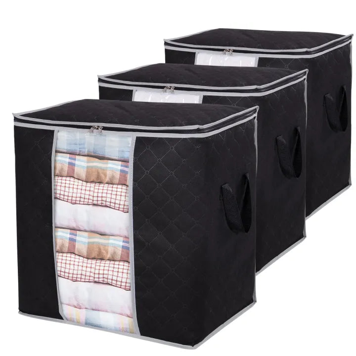 Maximize Your Storage Space with 3PCS Thickened Non-woven Multi-functional Storage Bags! - ENLIVE