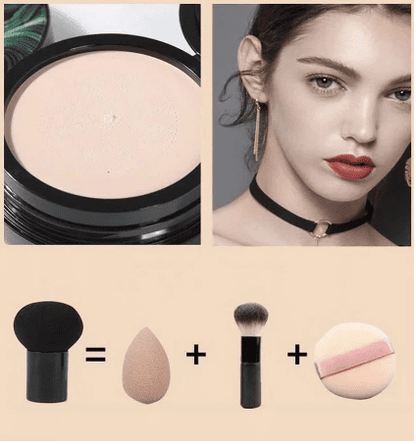 20g SUNISA CC Cream Mushroom Head Air Cushion For Face Moisturizing Foundation Air-permeable Natural Brightening Makeup Tool - ENLIVE