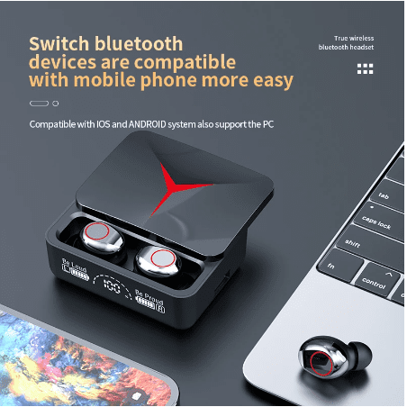 M90 Pro Original TWS Wireless Headphone Gaming Earphone Bluetooth 5.3 Sport Earbuds Music Headsets With Mic - ENLIVE